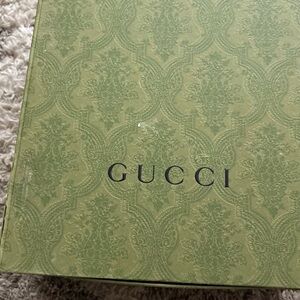 Gucci Sage Green Embossed Logo Box
